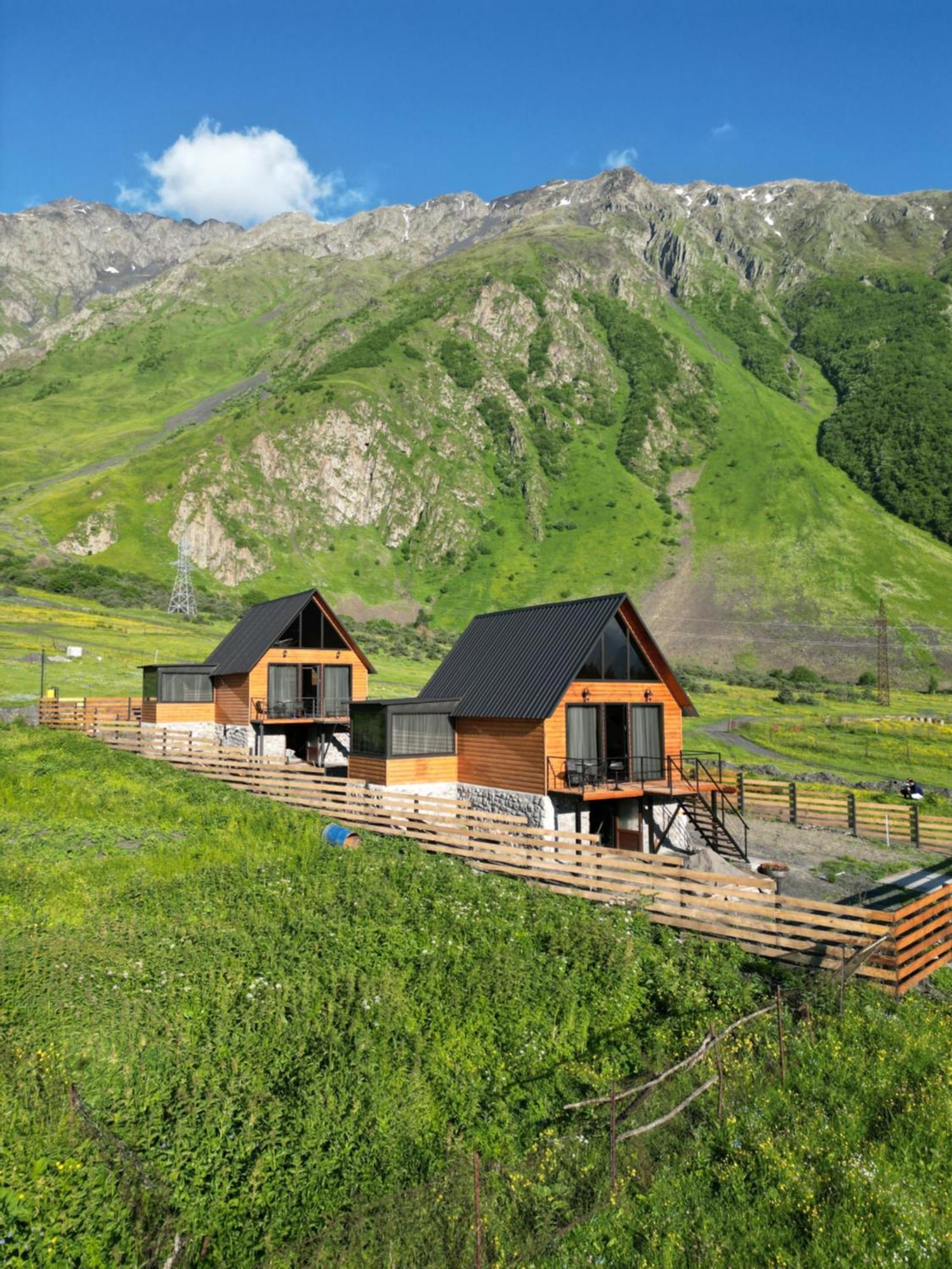 Traveler'S Cottages In Kazbegi Екстериор снимка